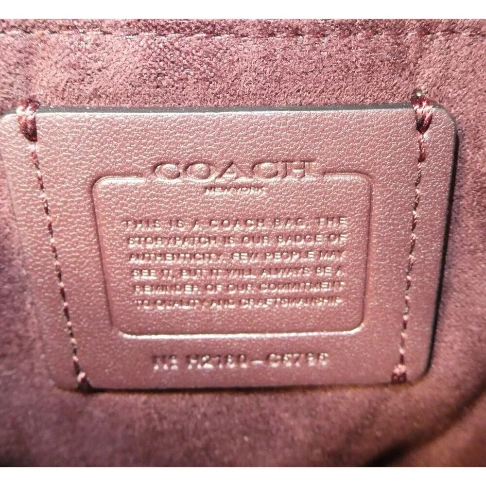 Coach Gemma Strawberry Haze Cranberry Butterfly Crossbody NWT C6796